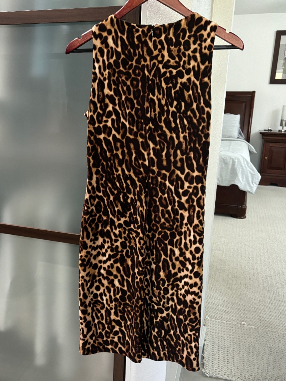 LAUREN RALPH LAUREN Animal Print Sheath Dress - Size 10 - Picture 4 of 10